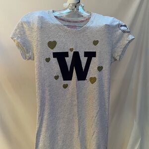 Victoria's Secret Pink Heather Gray U of W T-Shirt